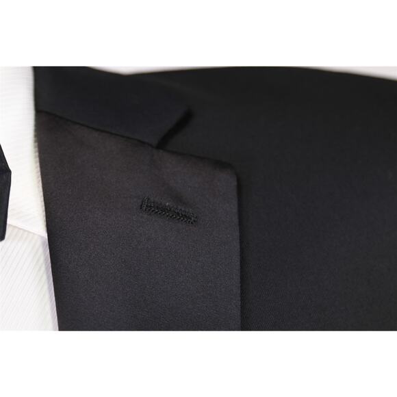 Calvin Klein Black Formal Tuxedo Blazer Jacket Wool 38R - Picture 5 of 9